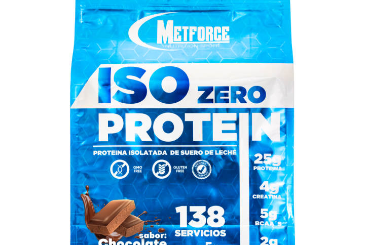 Costal de 5kg de proteina ISO Zero Protein marca Metforce Nutrition Sport