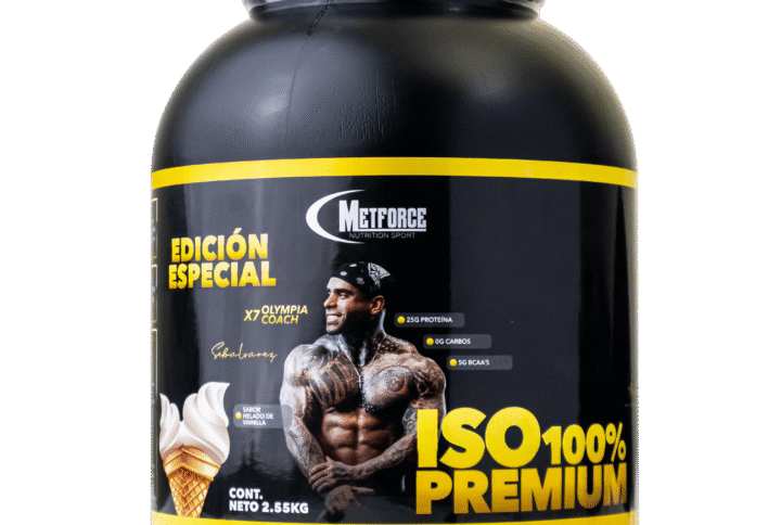 Proteina ISO 100% Premium Edición Especial SebAlvarez de 2.25kg sabor fresa, chocolate y vainilla